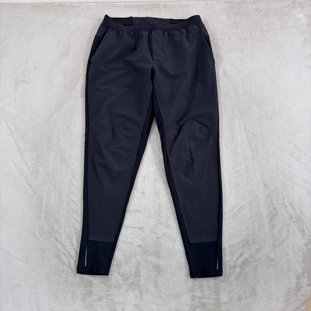 Lululemon Switch Up Pants Men Large Black Performance Activewear DWR Zip Pockets